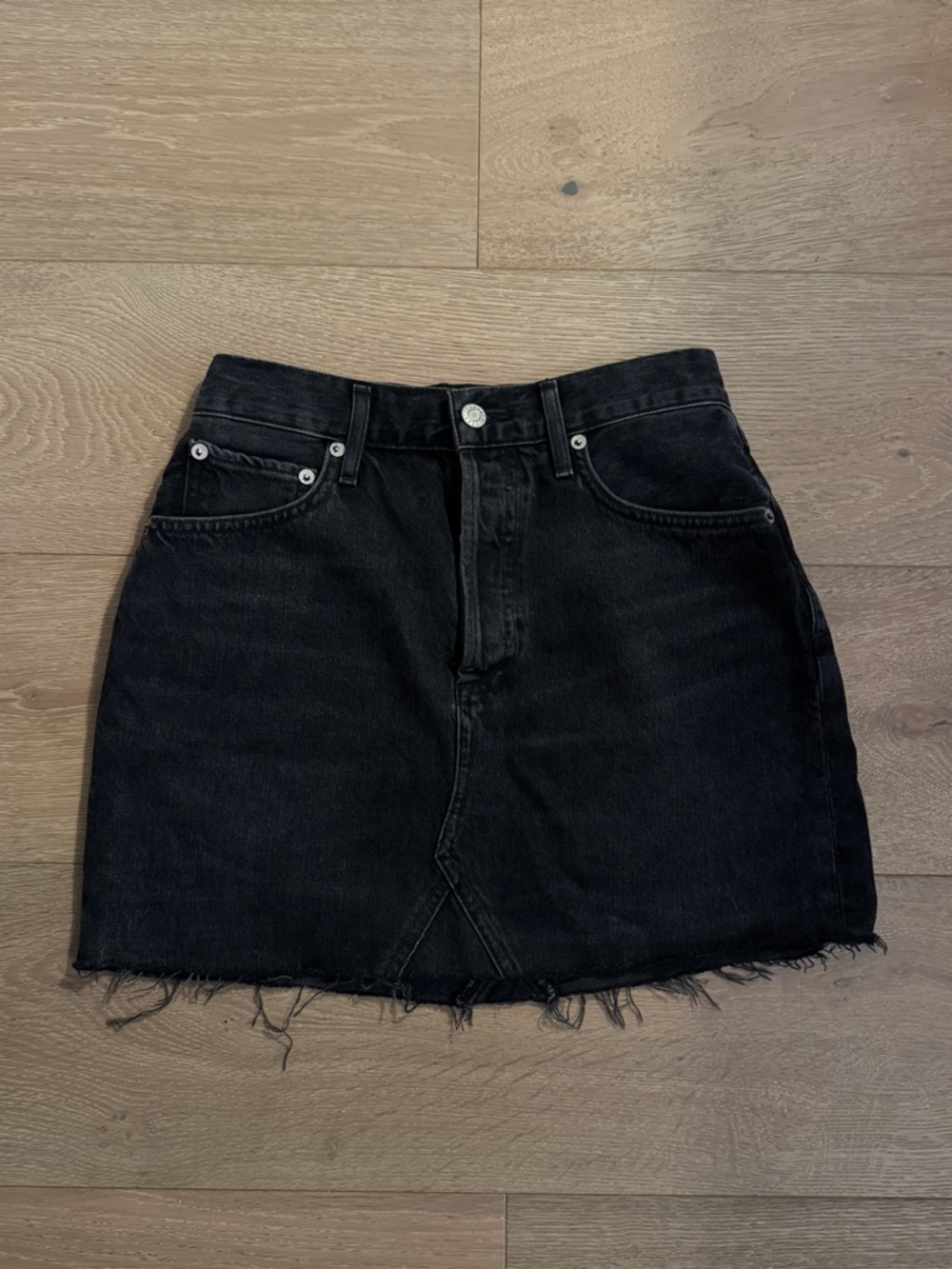 AGOLDE Black Mini Skirt - Picture 2 of 5